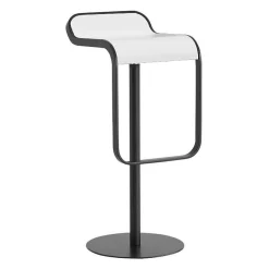LEM S80 Barhocker Gestell Schwarz Sitzfläche Laminat
