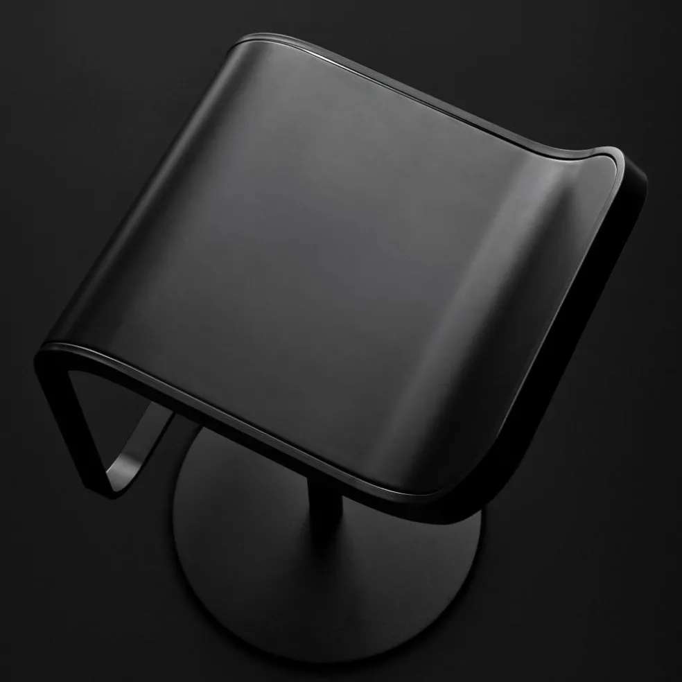 LEM S80 Barhocker Gestell Schwarz Sitzfläche Laminat