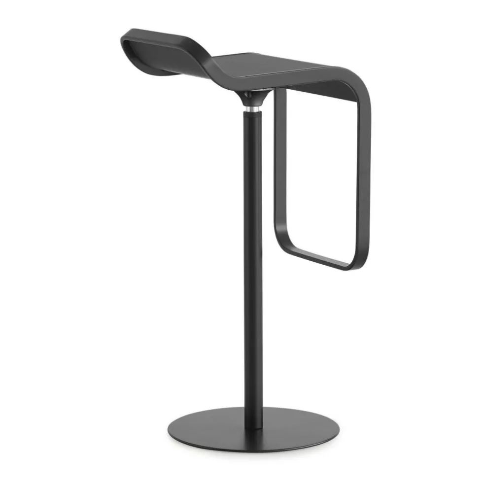 LEM S80 Barhocker Gestell Schwarz Sitzfläche Laminat