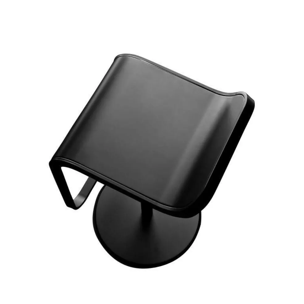 LEM S80 Barhocker Gestell Schwarz Sitzfläche Leder