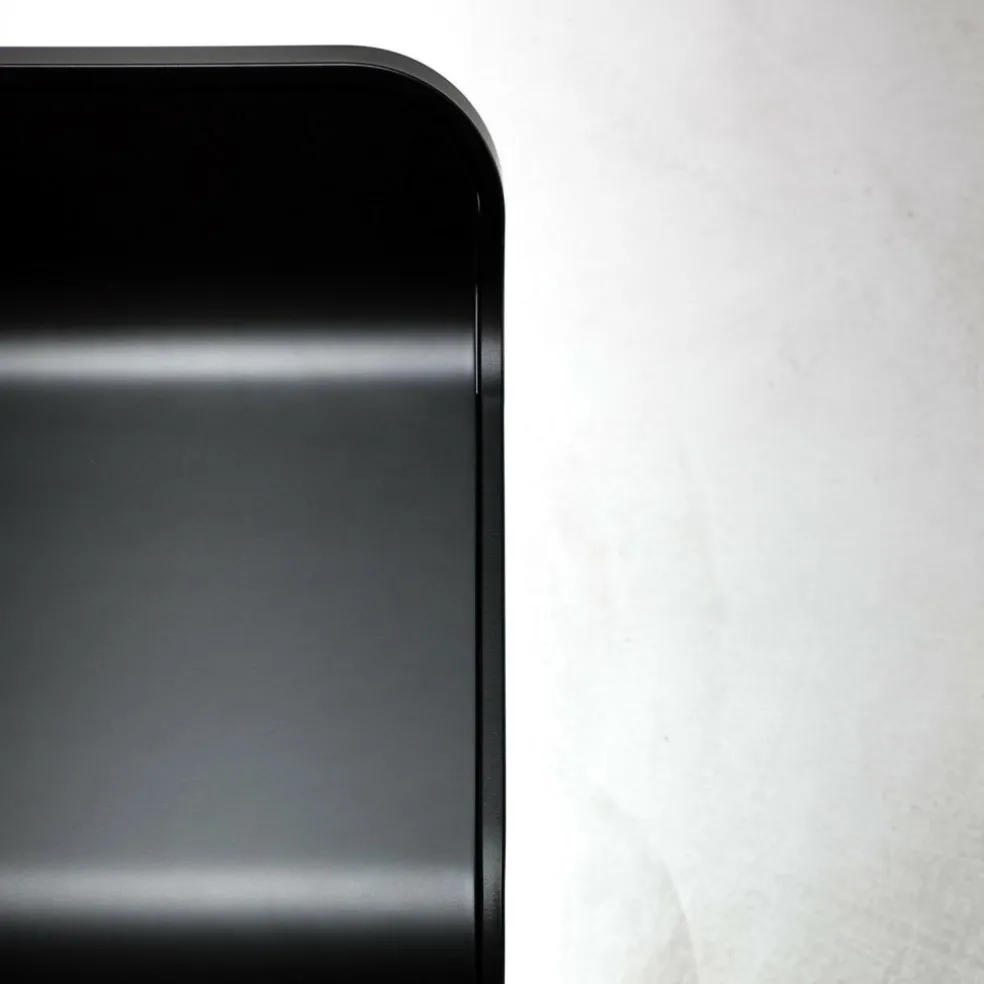 LEM S80 Barhocker Gestell Schwarz Sitzfläche Leder