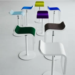 LEM S80 Barhocker Gestell Weiß 74-87cm