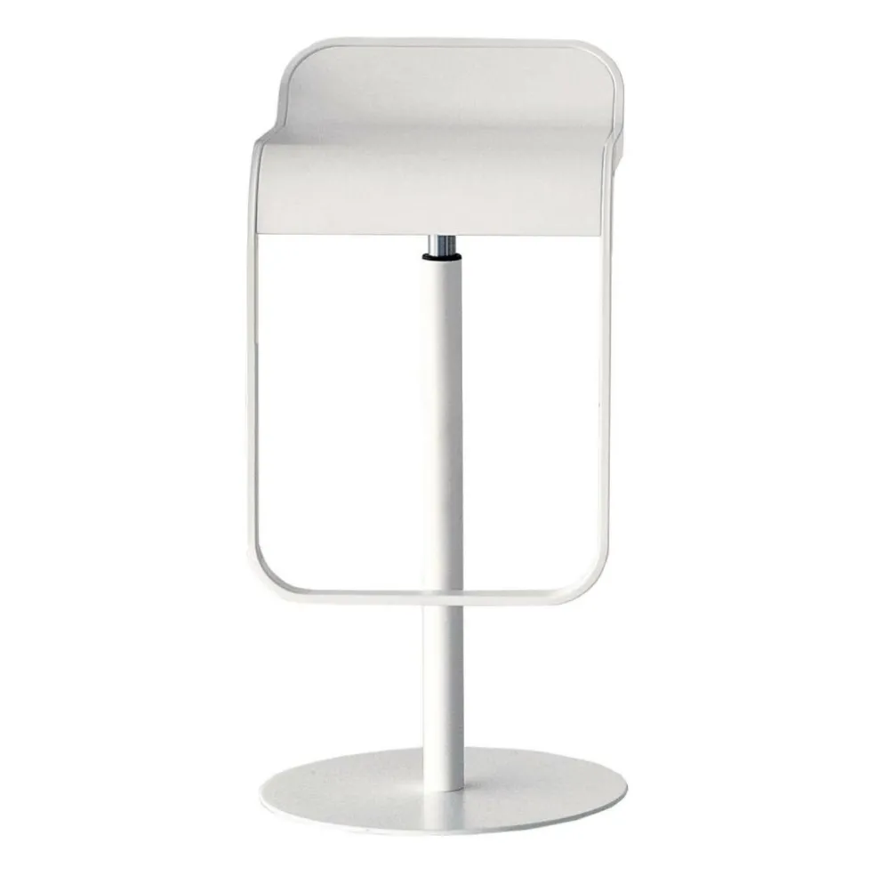 LEM S80 Barhocker Gestell Weiß 74-87cm