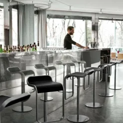 LEM S79 Barhocker Sitzfläche Leder 63-75cm