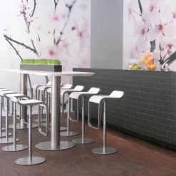 LEM S80 Barhocker Sitzfläche Eiche 66-79cm