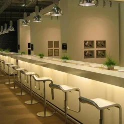 LEM S80 Barhocker Sitzfläche Eiche 66-79cm