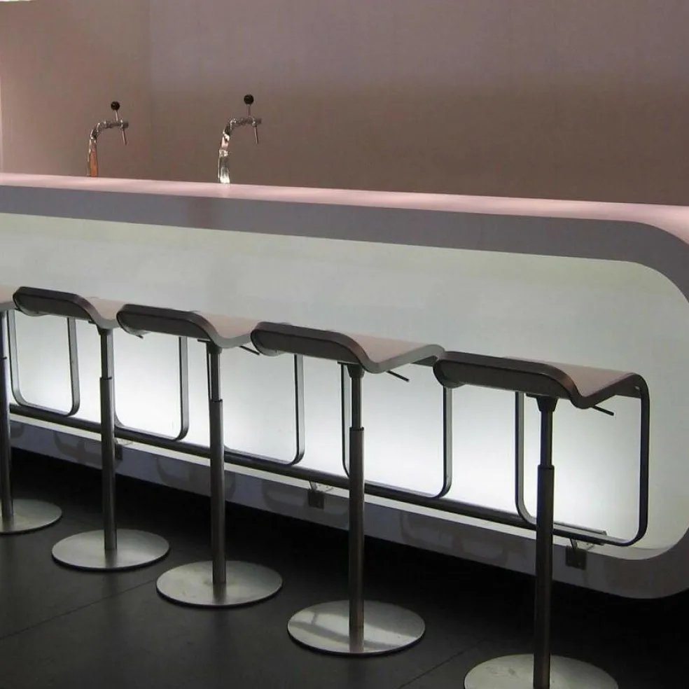 LEM S80 Barhocker Sitzfläche Eiche 66-79cm