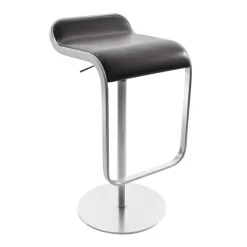 LEM S80 Barhocker Sitzfläche Leder 66-79cm