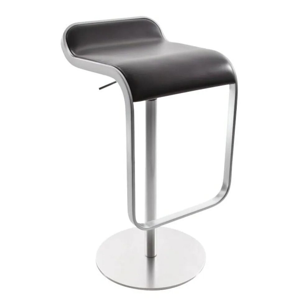 LEM S80 Barhocker Sitzfläche Leder 66-79cm