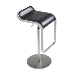 LEM S80 Barhocker Sitzfläche Leder 66-79cm
