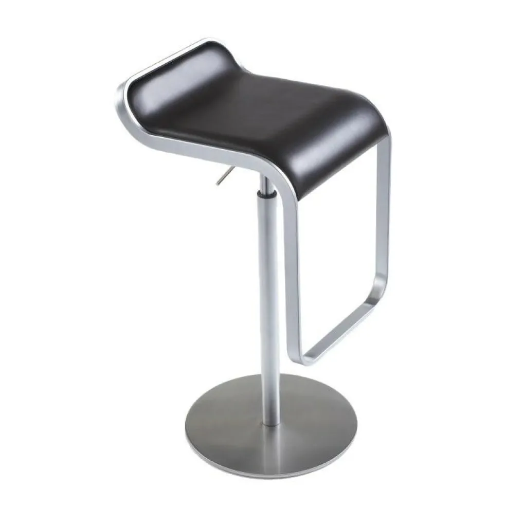 LEM S80 Barhocker Sitzfläche Leder 66-79cm