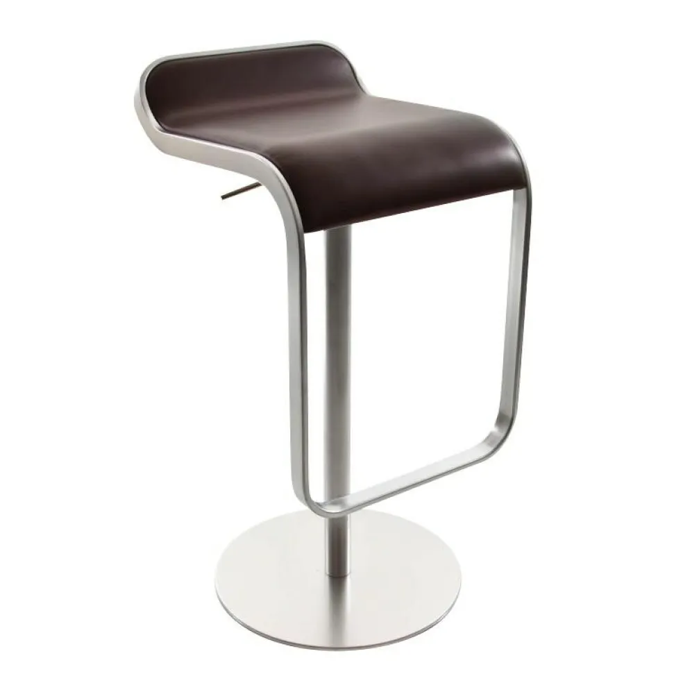 LEM S80 Barhocker Sitzfläche Leder 66-79cm