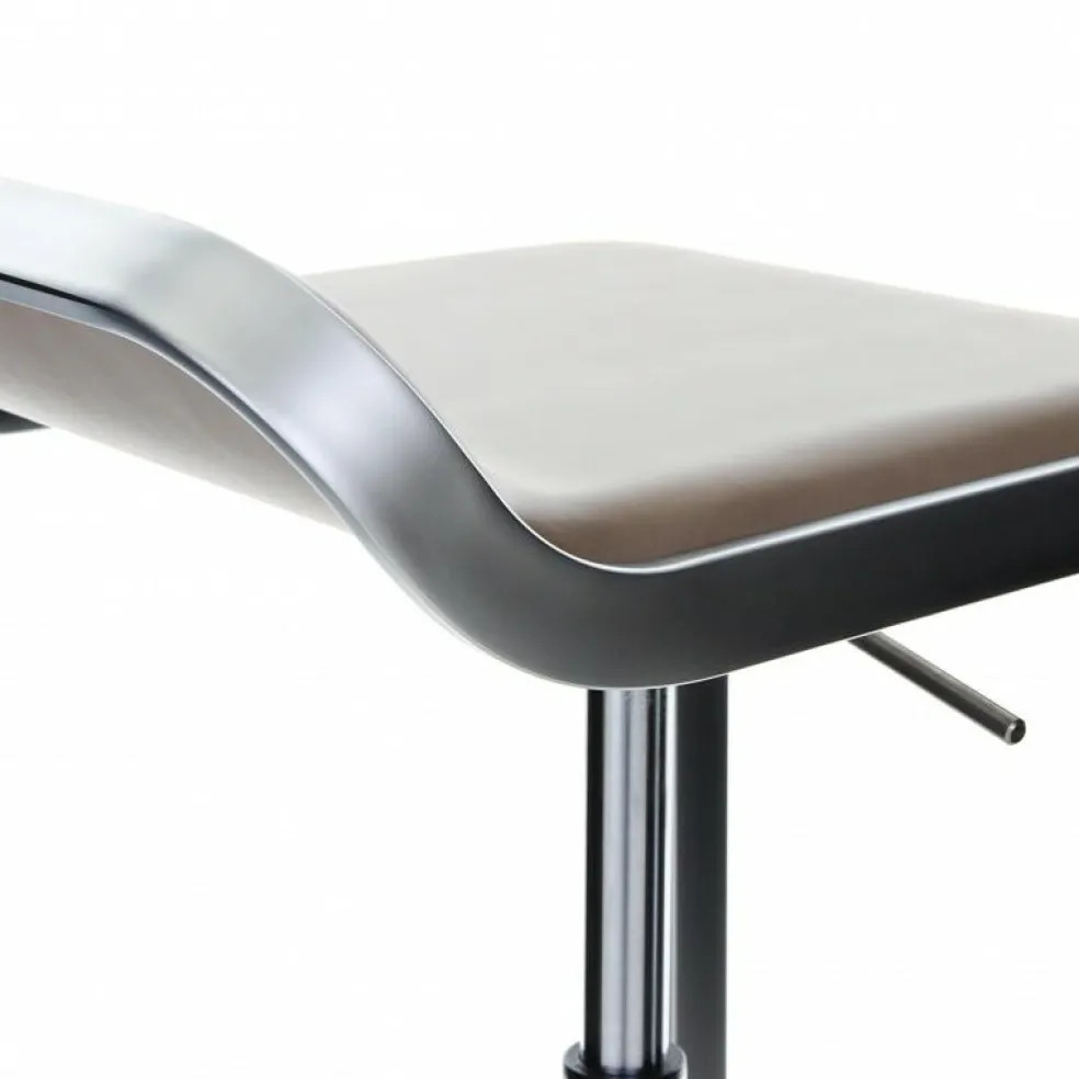 LEM S80 Barhocker Sitzfläche Leder 66-79cm