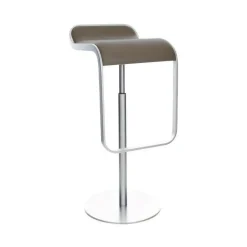 LEM S80 Barhocker Sitzfläche Leder 66-79cm