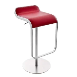 LEM S80 Barhocker Sitzfläche Leder 66-79cm