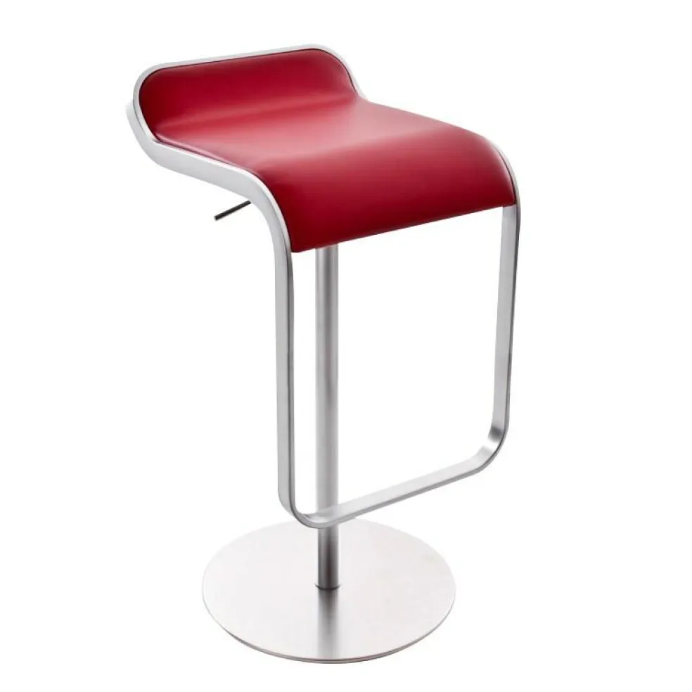 LEM S80 Barhocker Sitzfläche Leder 66-79cm