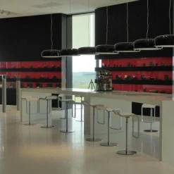 LEM S80 Barhocker Sitzfläche Leder 66-79cm