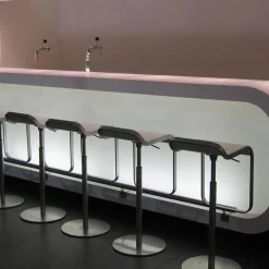 LEM S80 Barhocker Sitzfläche Laminat 66-79cm