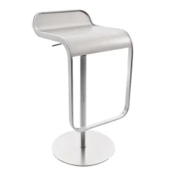 LEM S80 Barhocker Sitzfläche Edelstahl 66-79cm