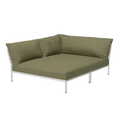 Level 2 Cozy Gartensofa links Gestell muted white