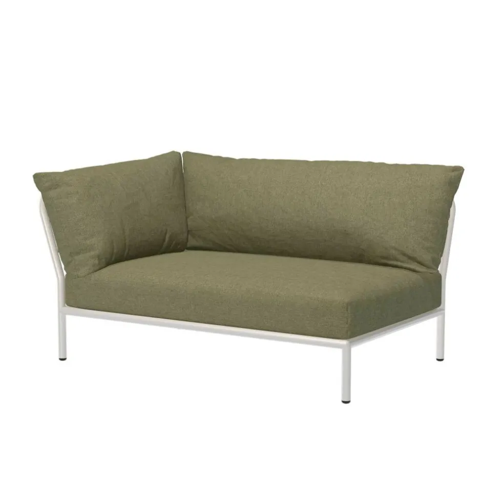 Level 2 Gartensofa links Gestell muted white