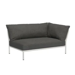 Level 2 Gartensofa rechts Gestell muted white
