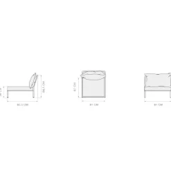 Level 2 Gartenstuhl Gestell dunkelgrau