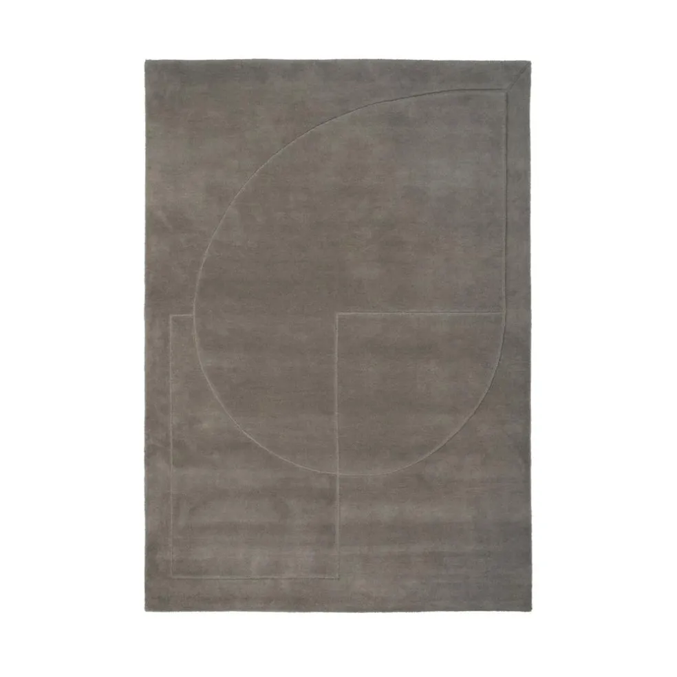 Lineal Poem Wollteppich 170x240cm