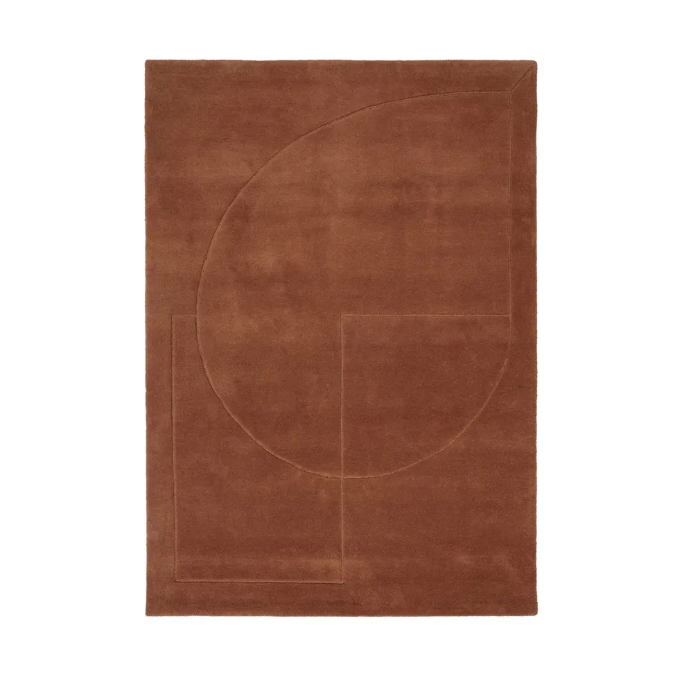 Lineal Poem Wollteppich 170x240cm