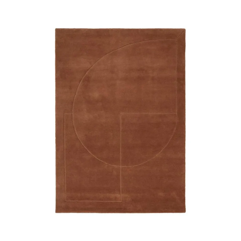 Lineal Poem Wollteppich 140x200cm