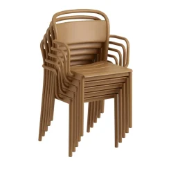 Linear Steel Gartenarmlehnstuhl