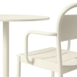 Linear Steel Gartenarmlehnstuhl