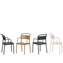 Linear Steel Gartenarmlehnstuhl