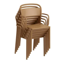 Linear Steel Gartenarmlehnstuhl