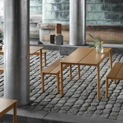 Linear Steel Gartenbank 110cm