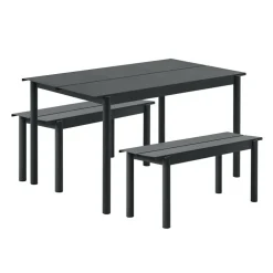 Linear Steel Gartenset L 140cm