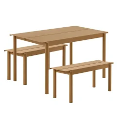 Linear Steel Gartenset L 140cm