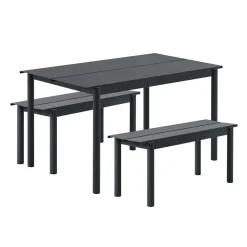 Linear Steel Gartenset L 140cm