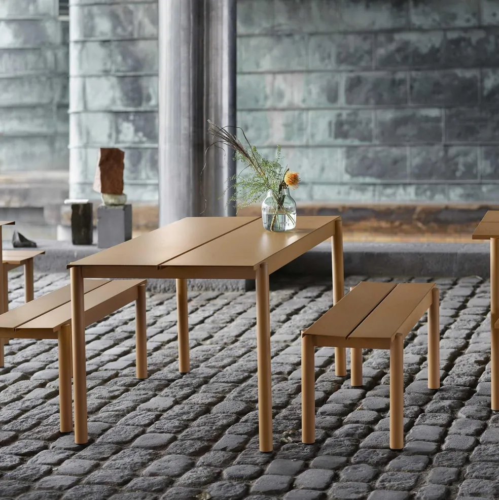 Linear Steel Gartenset L 140cm