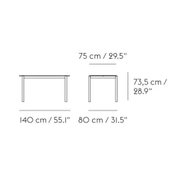 Linear Steel Gartenset L 140cm