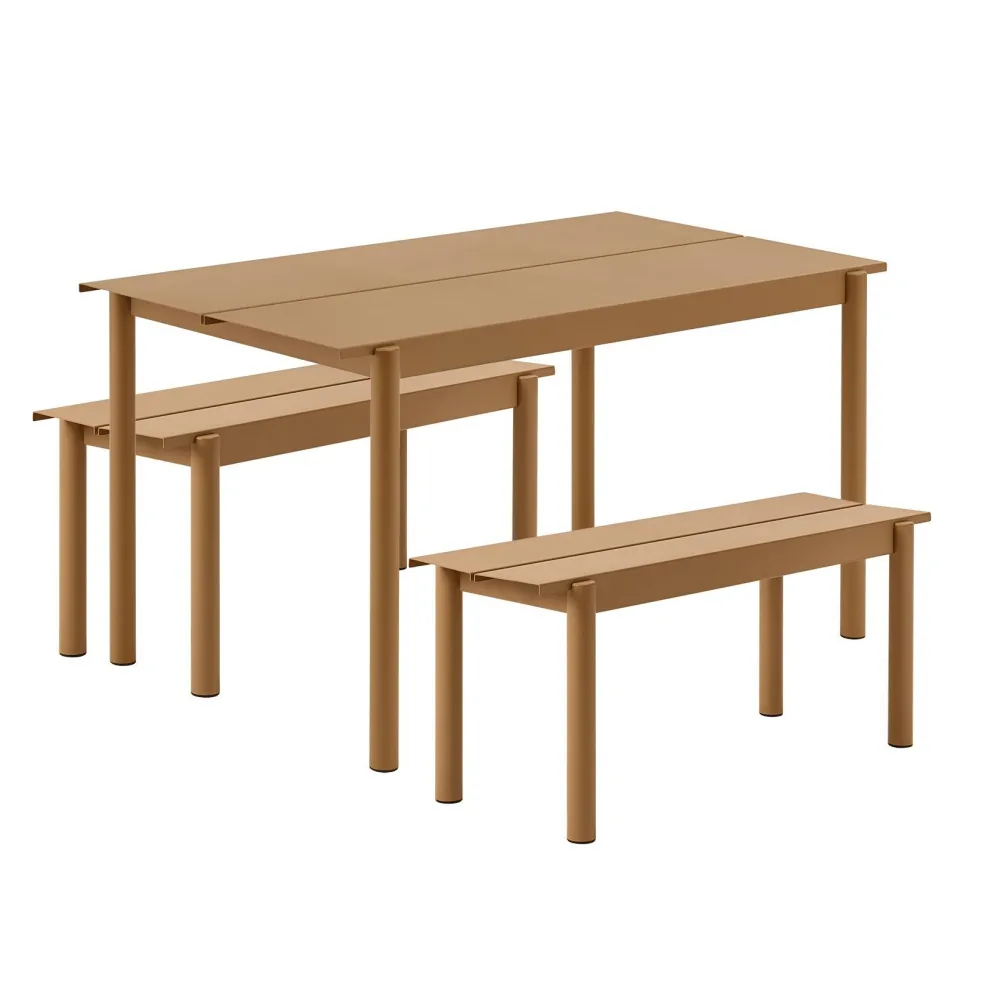 Linear Steel Gartenset L 140cm