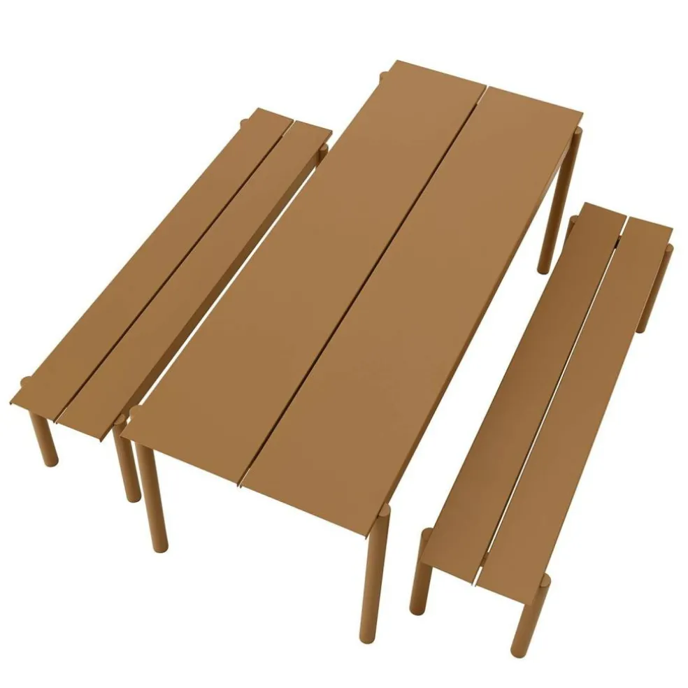 Linear Steel Gartenset L 200cm