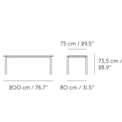 Linear Steel Gartenset L 200cm
