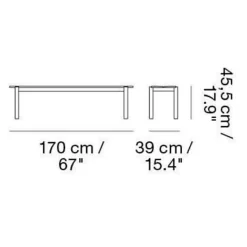 Linear Steel Gartenset L 200cm
