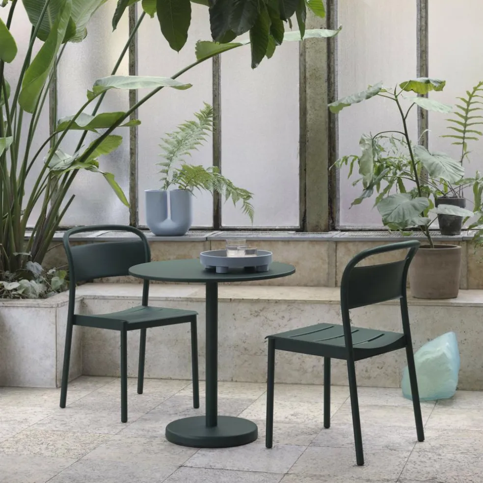 Linear Steel Gartenstuhl