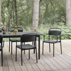 Linear Steel Gartentisch 220x90cm