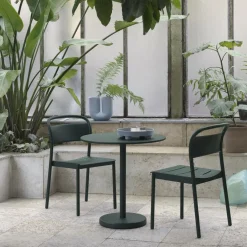 Linear Steel Gartentisch Ø 70cm