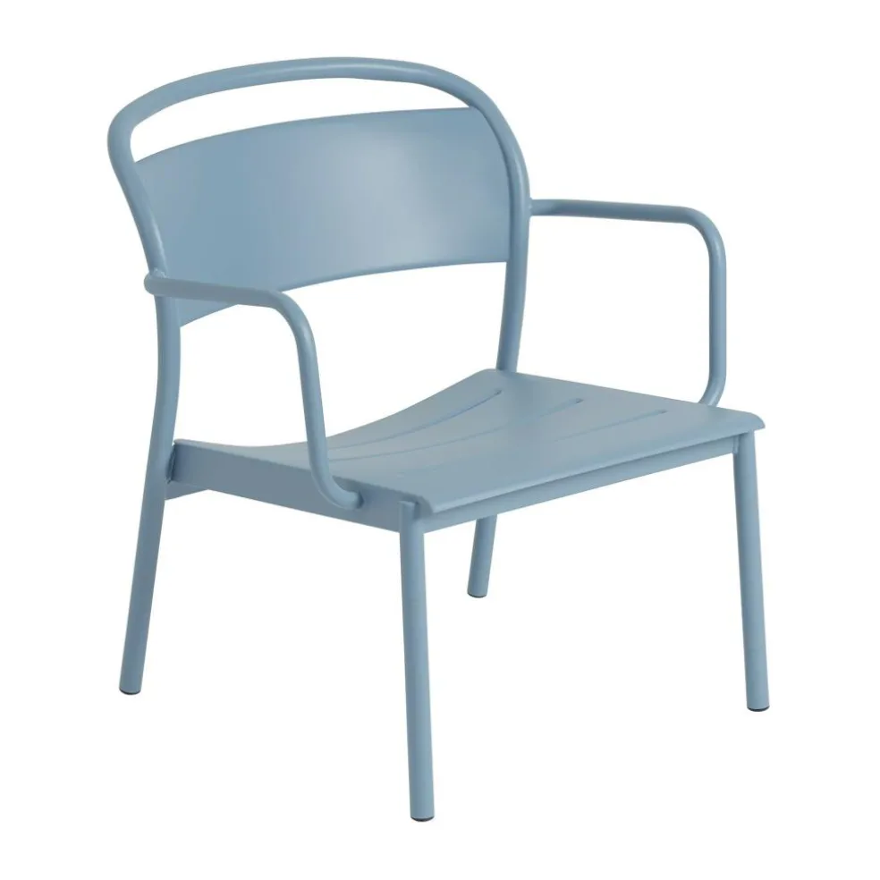 Linear Steel Lounge Gartenarmlehnstuhl