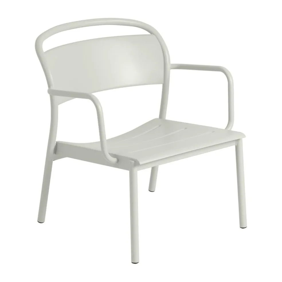 Linear Steel Lounge Gartenarmlehnstuhl