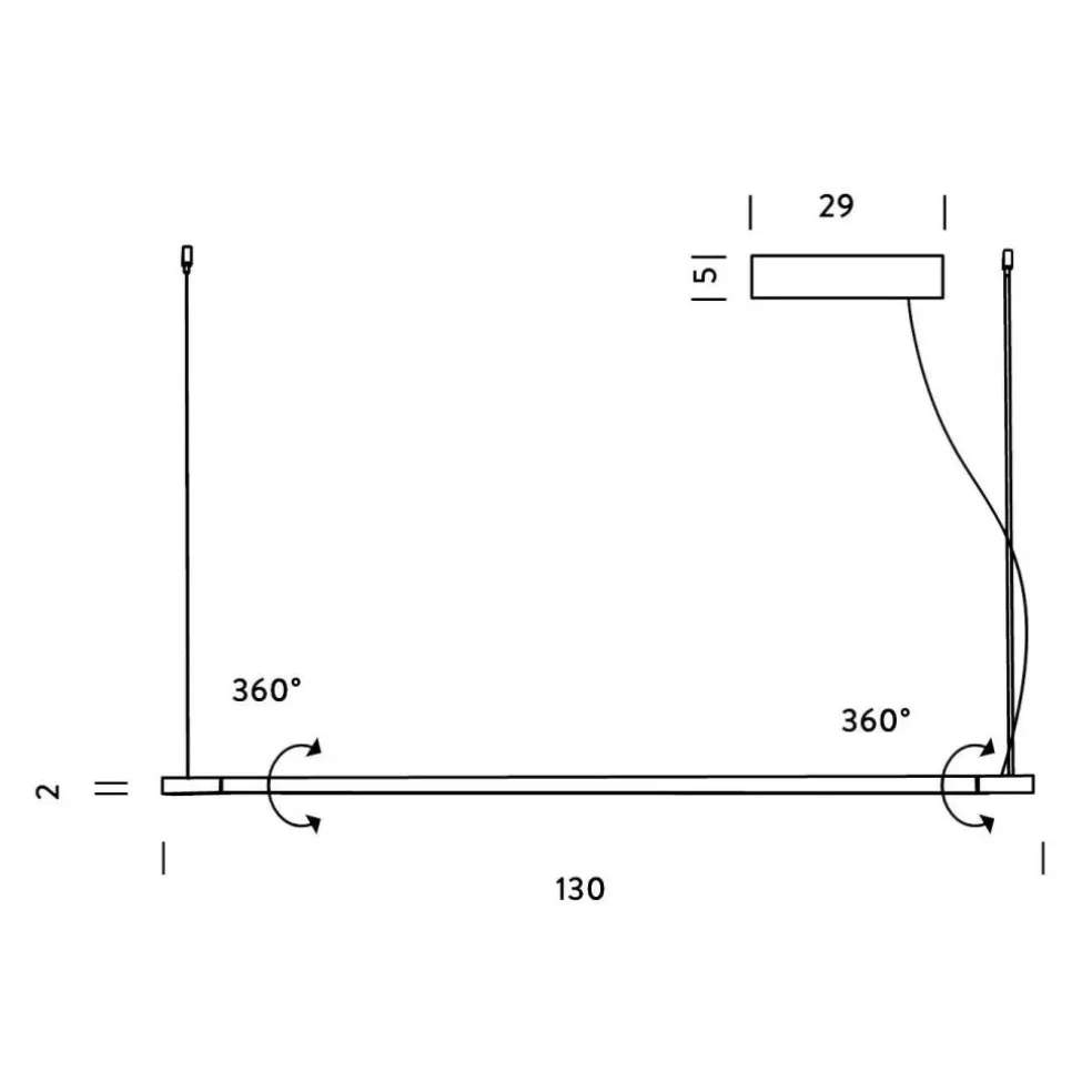 Linescapes Horizontal LED Pendelleuchte